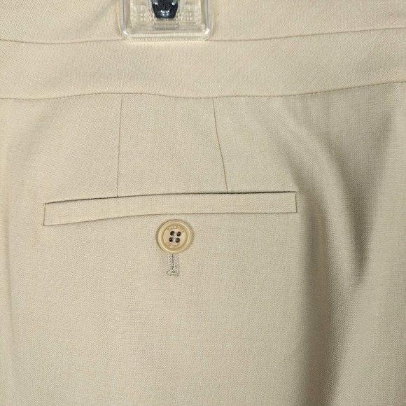 Talbots Dress Pants Womens Size 18 Beige Polyester Blend Stretch Straight Leg - Picture 9 of 10